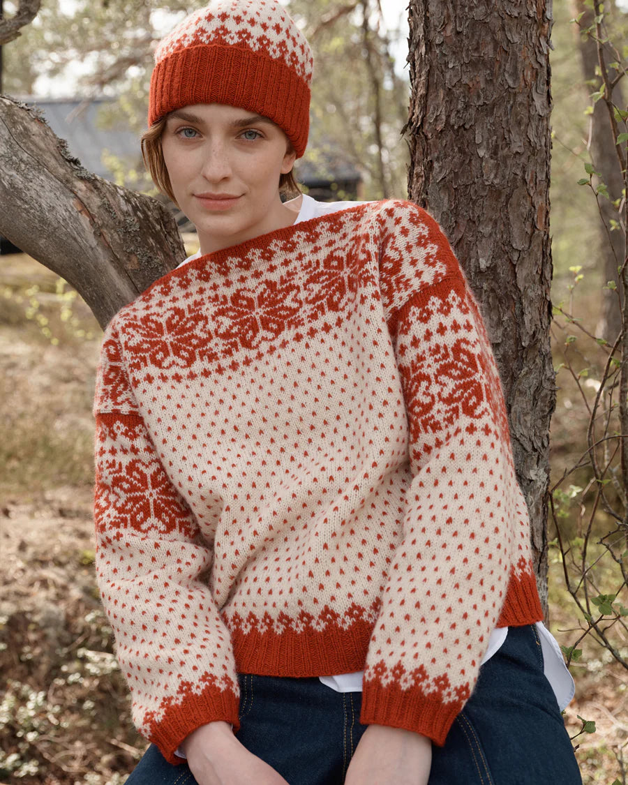 Nordic knit sweater clearance