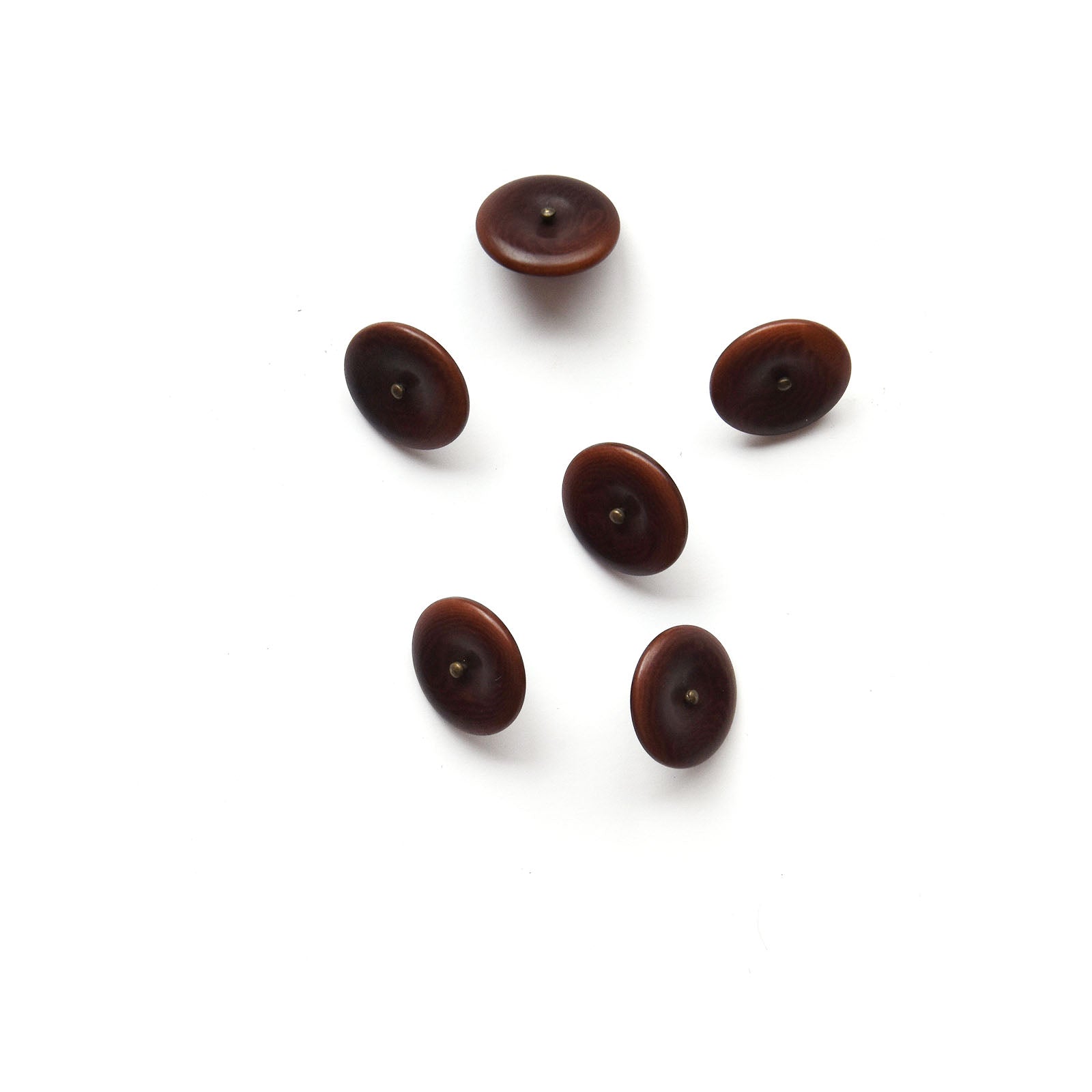 Dapper Burgundy Corozo Pants Buttons, Made in Germany