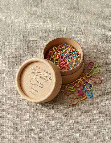 Opening Colorful Stitch Markers - Cocoknits
