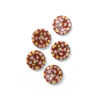 Ginger Floral Buttons - 2 Sizes