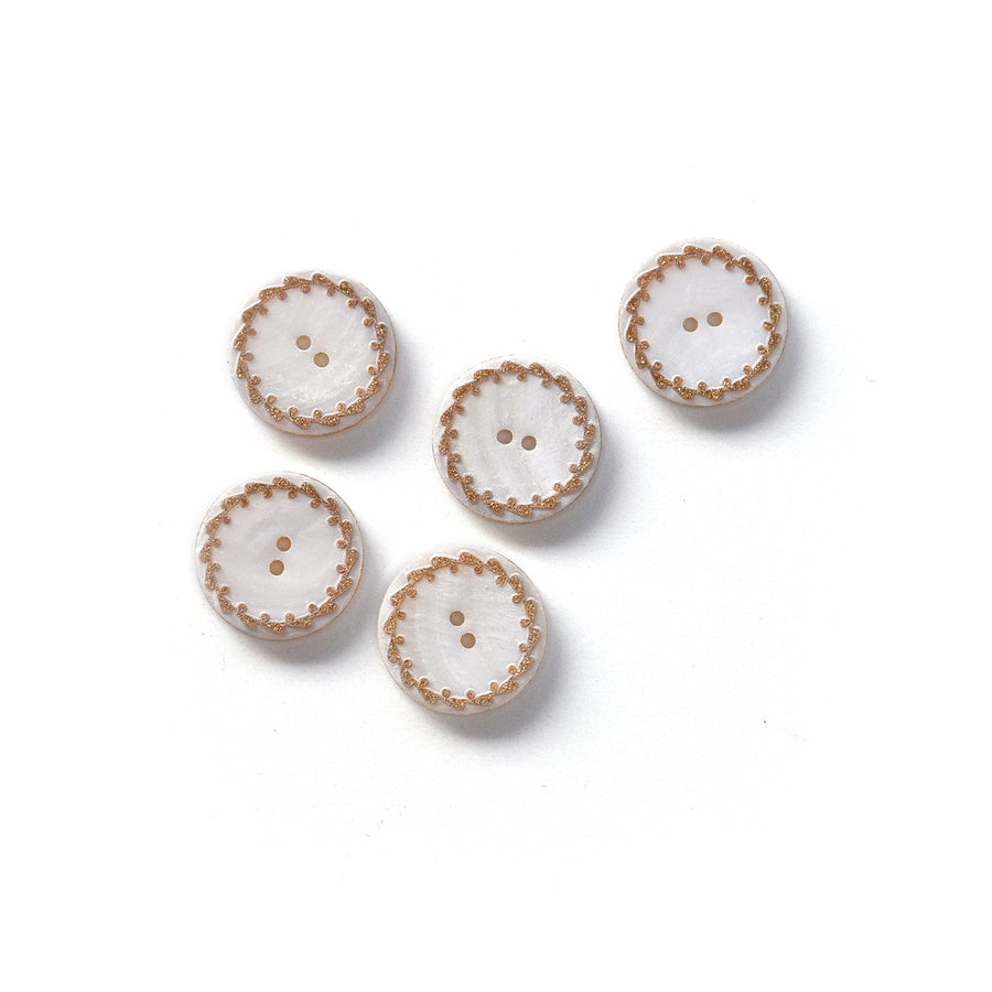 Gold Glitter Decor Buttons