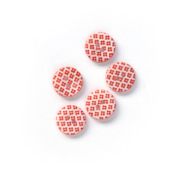 Mod Floral Buttons - Multiple Colors and Sizes