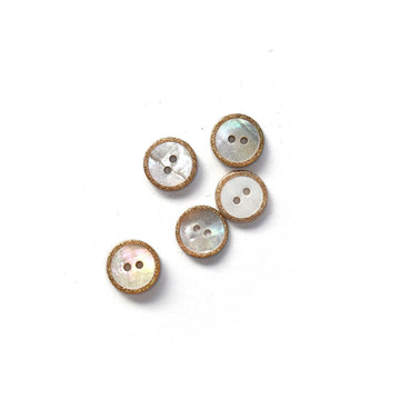 Sparkle Edge Shell Buttons - Multiple Colors