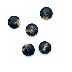 Rimmed Horn Buttons - Multiple Colors