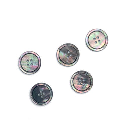 Rimmed Pearl Buttons - Multiple Colors