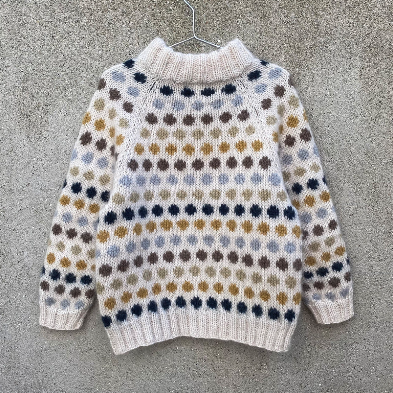 Dot Sweater Pattern (Kids) - Knitting for Olive