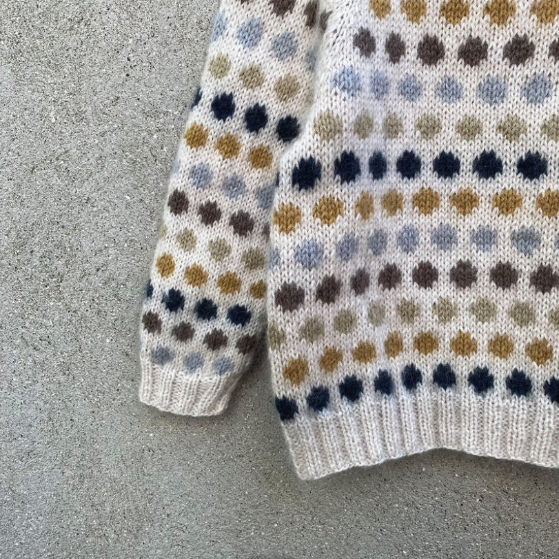 Dot Sweater Pattern (Kids) - Knitting for Olive