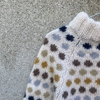トップス CLANE FUR DOT KNIT TOPS Line & Dot Women's Kent Sweater, Cream, Off White, XS at