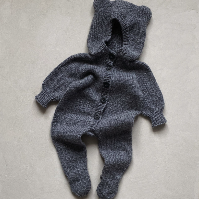 Baby Bear Suit Pattern - Knitting for Olive