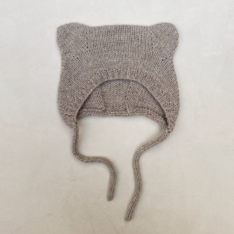 Baby Bear Bonnet Pattern - Knitting for Olive