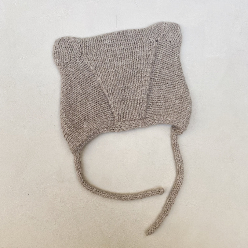 Baby Bear Bonnet Pattern - Knitting for Olive