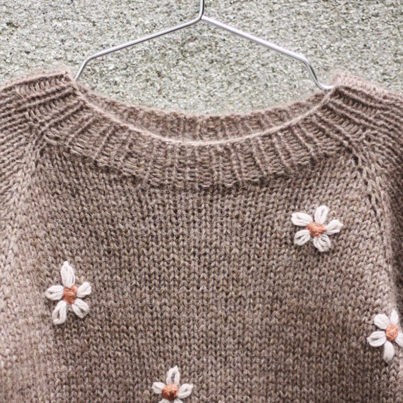 Daisy Sweater Pattern (Kids) - Knitting for Olive