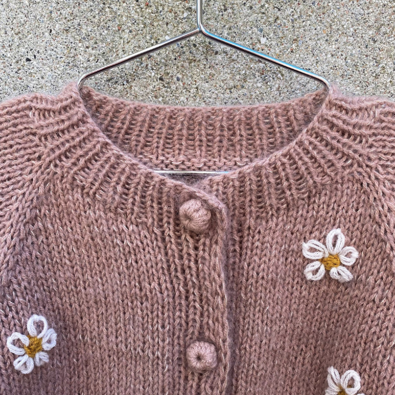 Daisy Cardigan (Kids) - Knitting for Olive