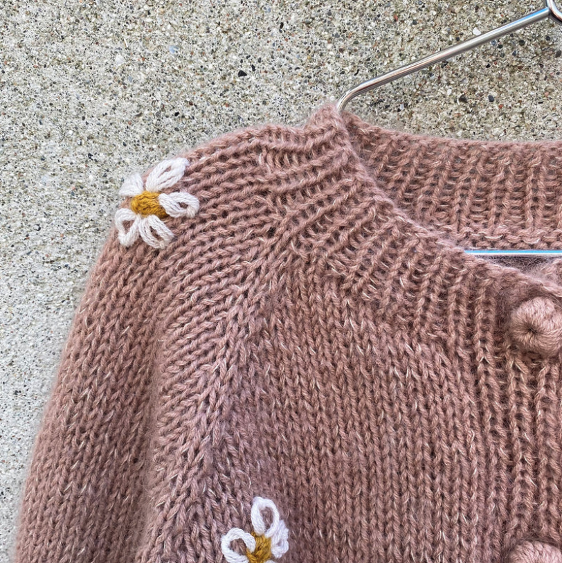 Daisy Cardigan (Kids) - Knitting for Olive