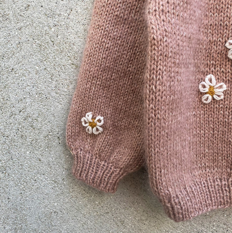 Daisy Cardigan (Kids) - Knitting for Olive