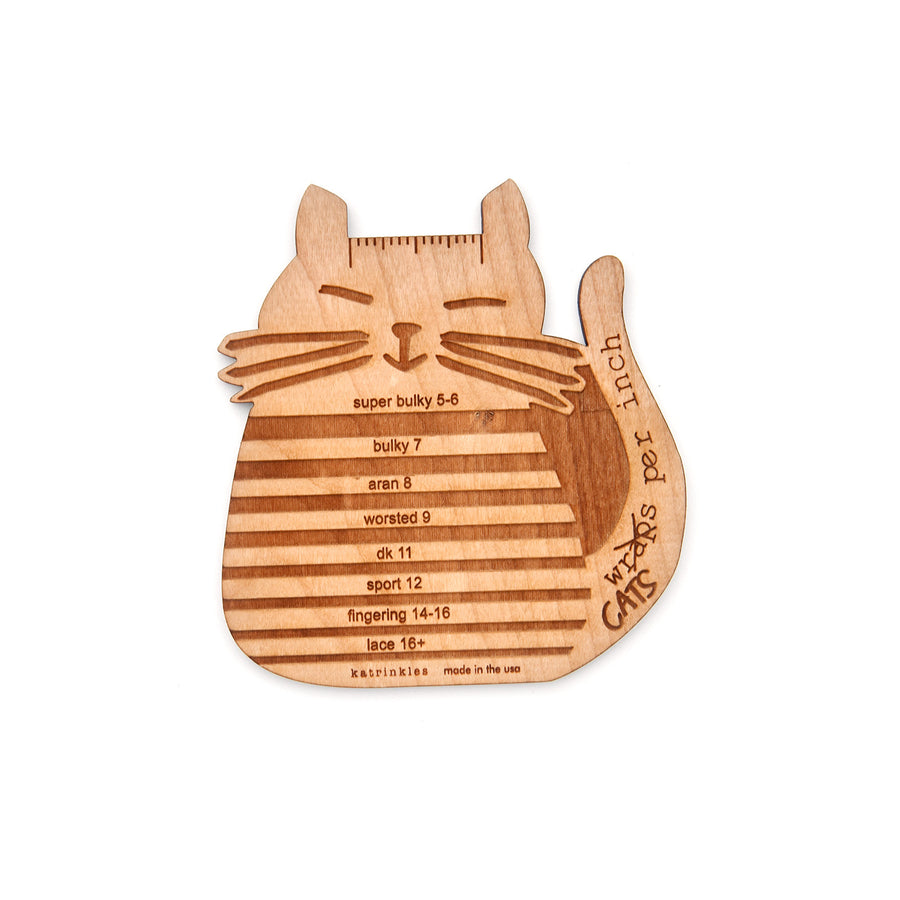 Cat Yarn Gauge Tool