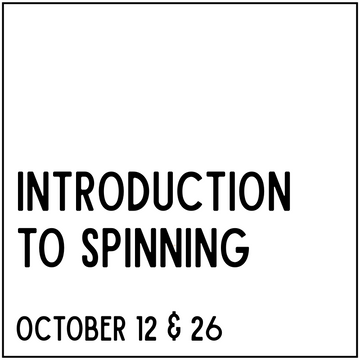 Intro to Spinning - October 12 & 26