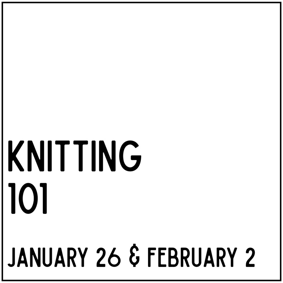 Knitting 101 - January 26 & February 2