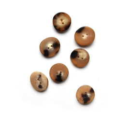 Polished Horn Buttons - Multiple Sizes & Colors