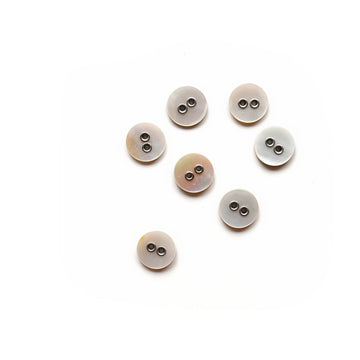 Shell Buttons with Metal Rim Holes