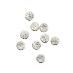 Silver Sparkle Buttons
