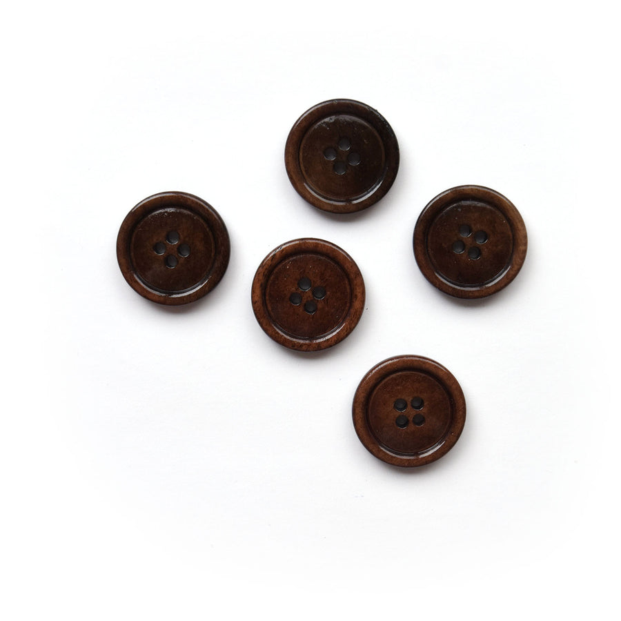 Stained Bone Buttons - Multiple Colors